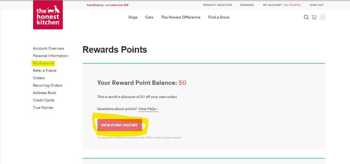 VS Rewards: Where can I view my Rewards Point Balance?